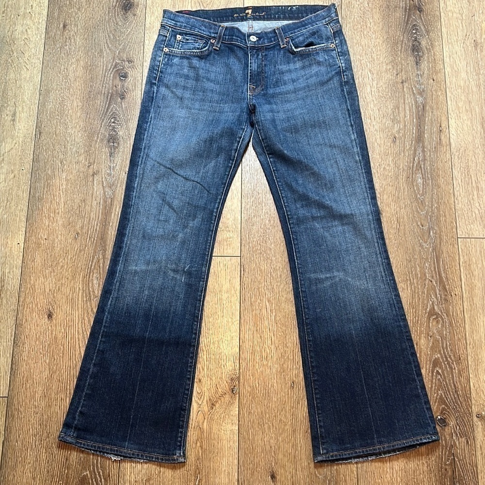 7FAMK Medium Wash Flare Jeans Size 31